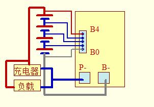 4串25A磷酸铁锂电池保护板接线图