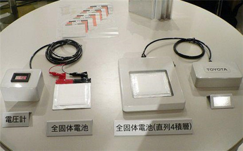 丰田在2010年展示出的固态电池技术